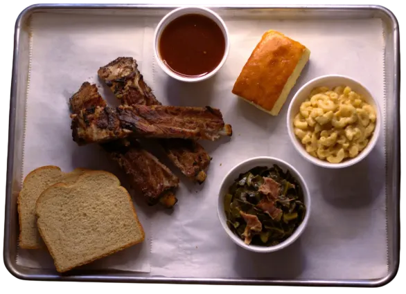 BBQ Pork Rib Long Platter